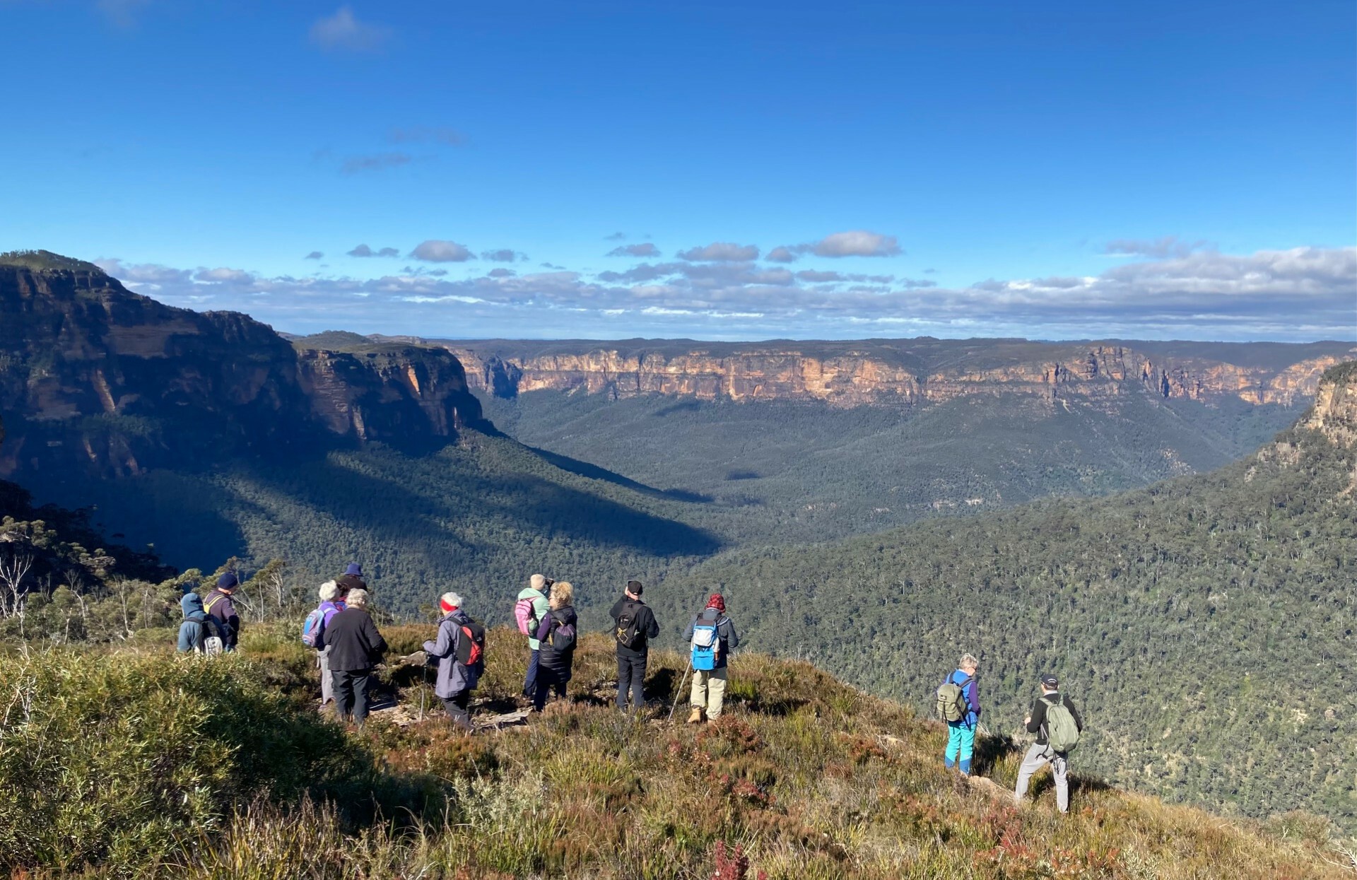 Wongarra Ridge walk, overlooking the Grose Valley
