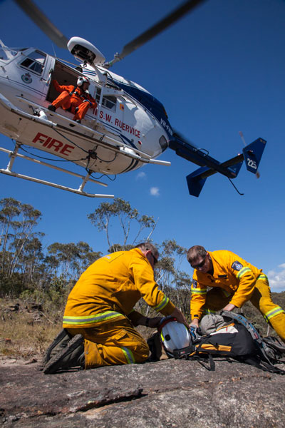 Another load arrives at the fireground, Wollemi National Park