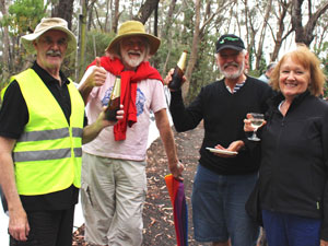 Paul Vale, Wyn Jones, Gordon and Mary Fell