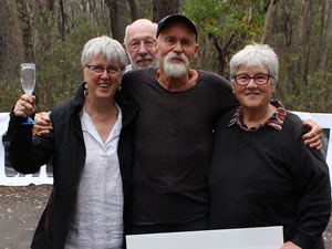 Joan Crawley, Glenn Humphreys and Carolyn Williams (Don Morison behind)